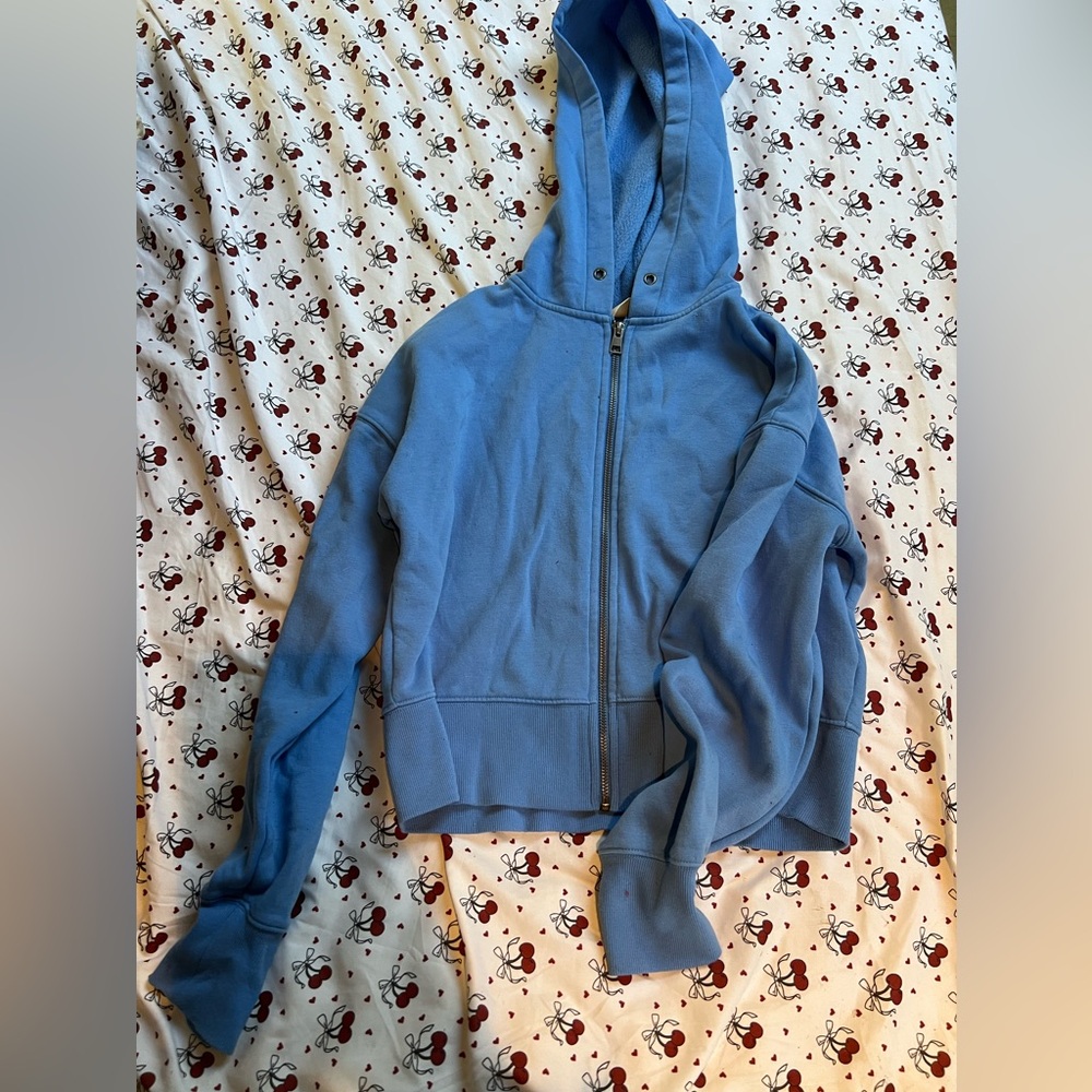 Blue Zip-Up Hoodie
